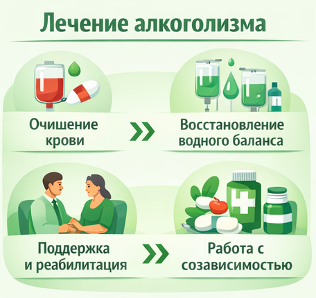 лечение алкоголизма в Красноармейске Московская обл. этапы